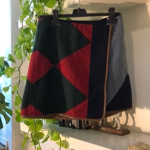Tory Burch Wool Argyle Skirt